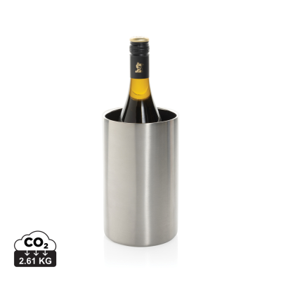 VINO RCS CERTIFIED RECYCLED STAINLESS STEEL METAL WINE BUCKET in Silver