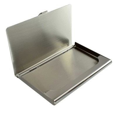 BUSINESS CARD HOLDER in Silver