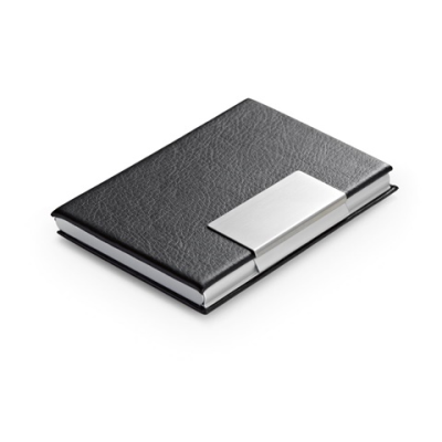 REEVES ALUMINIUM METAL & PU BUSINESS CARD HOLDER