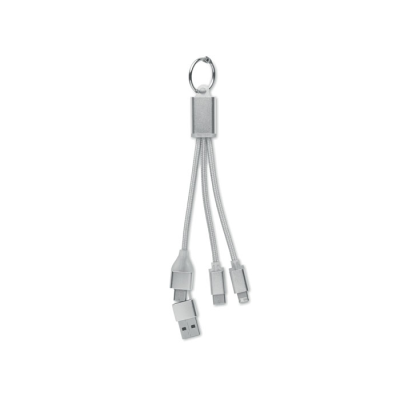 4 in 1 Charger Cable Type C in Silver