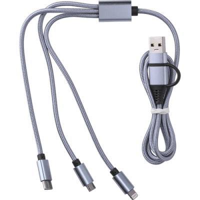 CHARGER CABLE in Silver