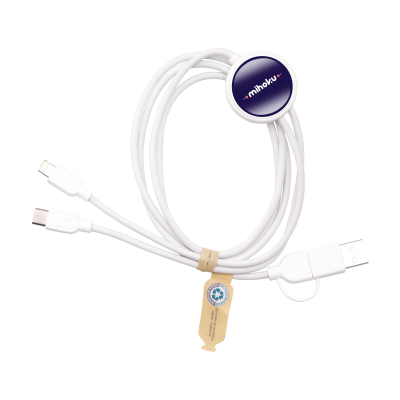 CHARGER CABLE RCS RECYCLED ABS-TPE in White