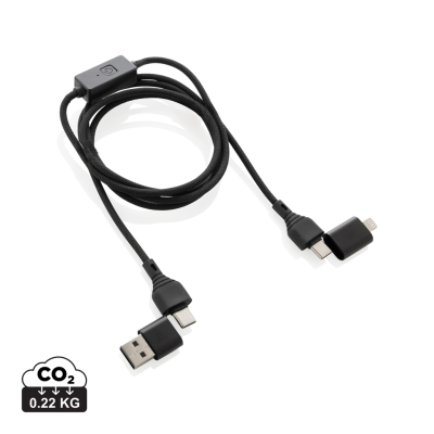 DATALOCK RCS RECYCLED 60W HACKING PROTECTION CABLE in Black