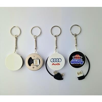 MULTI-CHARGE CABLE BOTTLE OPENER & KEYRING