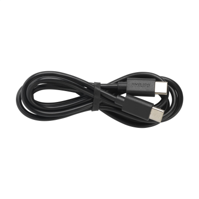 PHILIPS CABLE USB-C TO USB-C in Black