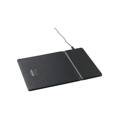 RCS RECYCLED CORDLESS CHARGER MOUSEMAT in Black