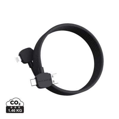 URBAN VITAMIN STOCKTON 65W RCS RTPE & RPET MAGNETIC CABLE in Black