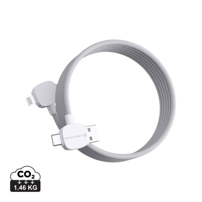 URBAN VITAMIN STOCKTON 65W RCS RTPE & RPET MAGNETIC CABLE in White