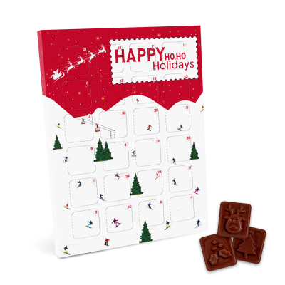 ADVENT CALENDARS - MAXI ADVENT CALENDAR - VEGAN DARK CHOCOLATE - 71% COCOA