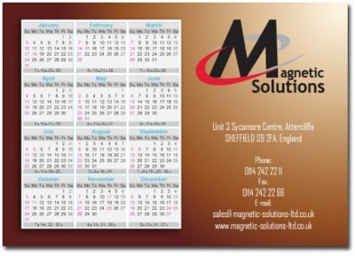 MAGNETIC CALENDAR BESPOKE CALENDAR MADE TO ANY SIZE-SHAPE