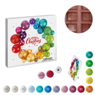 PAPER MINI-ADVENT CALENDAR with Personalised M&m’s® Chocolate Candies