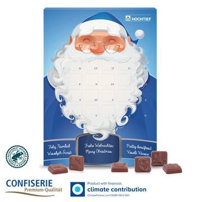 PERSONALISED CLASSIC EXCLUSIVE MOULDED CHOCOLATE WALL ADVENT CALENDAR