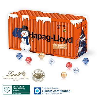 PERSONALISED LINDT 3D FRIEIGHT CONTAINER ADVENT CALENDAR