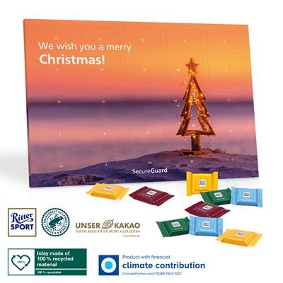 PERSONALISED RITTER SPORTS DESK TOP ADVENT CALENDAR