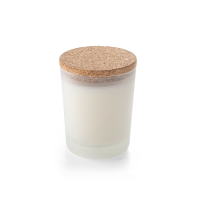 DUVAL AROMATIC SOY CANDLE with Cork Lid 180 G in White