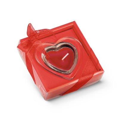 SWEETS HEART SHAPE GLASS CANDLE