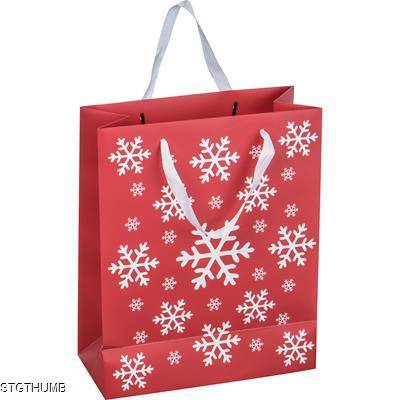 BIG CHRISTMAS PAPER BAG in Red