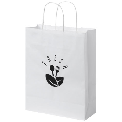 KRAFT 80 G & M2 PAPER BAG with Twisted Handles - Medium in White