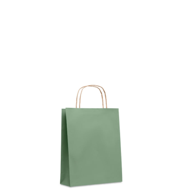 SMALL GIFT PAPER BAG 90 GR & M² in Green