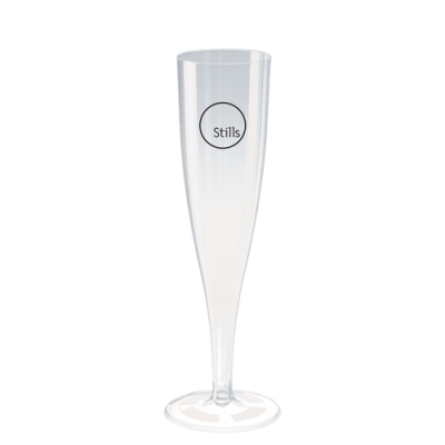 DISPOSABLE PLASTIC CHAMPAGNE FLUTE (135ML & 4