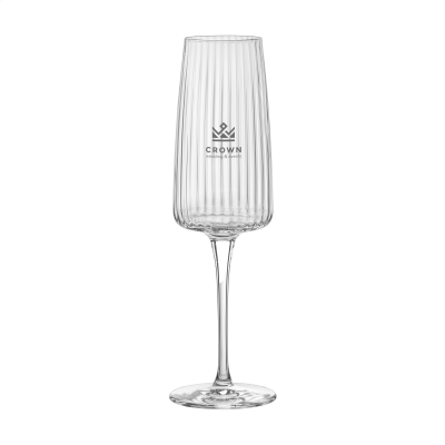 RIBBIO CHAMPAGNE GLASS 255 ML in Clear Transparent