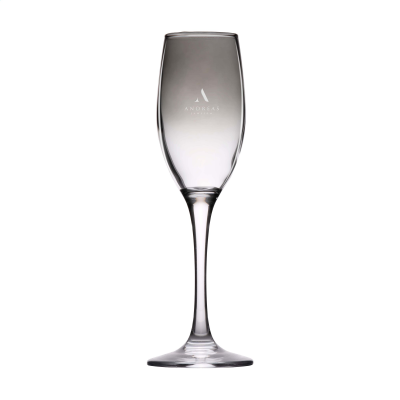 SMOKEY CHAMPAGNE GLASS 180 ML in Clear Transparent