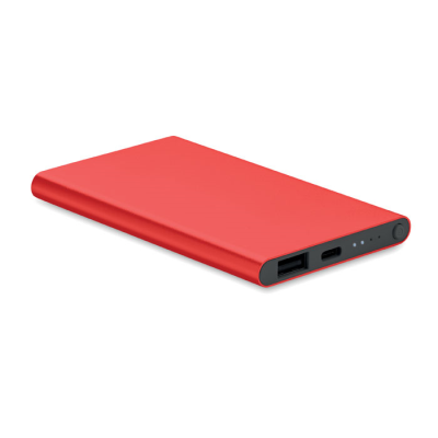 4000 MAH POWER BANK TYPE C in Red