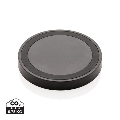 5W CORDLESS CHARGER PAD ROUND in Black