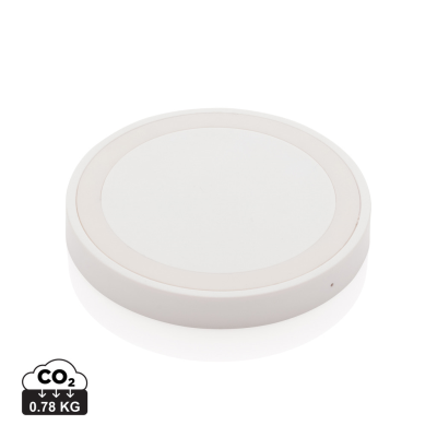 5W CORDLESS CHARGER PAD ROUND in White