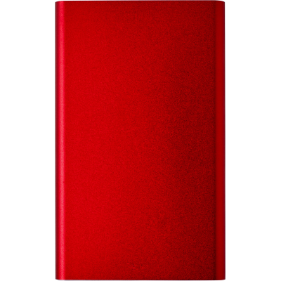 ALUMINIUM METAL POWER BANK in Red