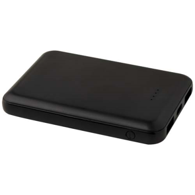 ASAMA 5000 MAH TYPE-C RECYCLED PLASTIC POWER BANK in Solid Black