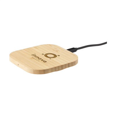 BAMBOO CORDLESS CHARGER 15W in Bamboo