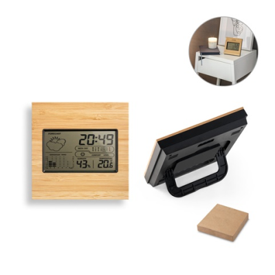 BROMLEY BAMBOO DESK WEATHER STATION