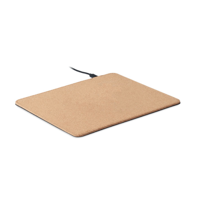 CORK MOUSEMAT CHARGER 15W in Brown