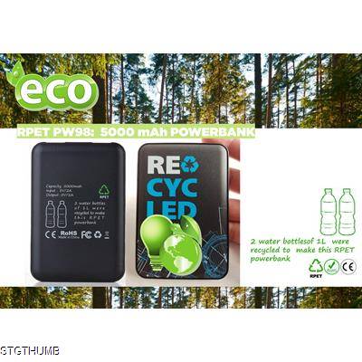 ECO RPET 5000MAH POWERBANK