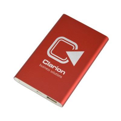 FLAT POWER BANK in Red