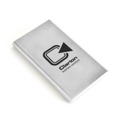 FLAT POWER BANK in Silver