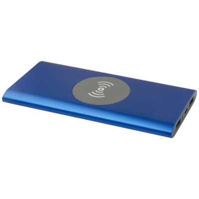 JUICE 8000 MAH TYPE-C RECYCLED ALUMINIUM METAL CORDLESS POWER BANK in Royal Blue