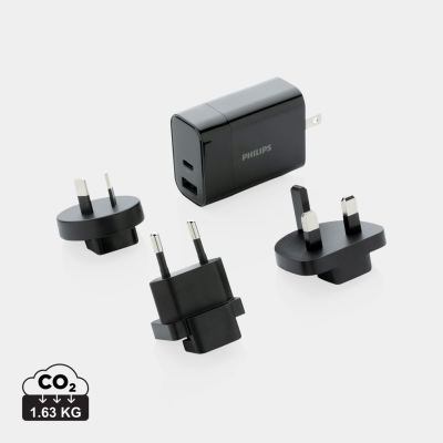 PHILIPS ULTRA FAST PD TRAVEL CHARGER in Black