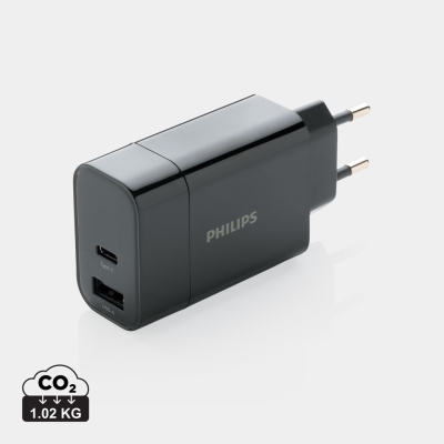 PHILIPS ULTRA FAST PD WALL CHARGER in Black