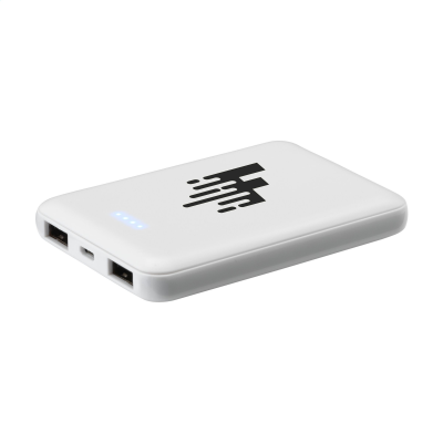 POCKETPOWER 5000 RCS RECYCLED POWERBANK in White