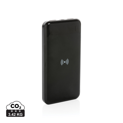 RCS STANDARD RECYCLED PLASTIC CORDLESS POWERBANK in Black