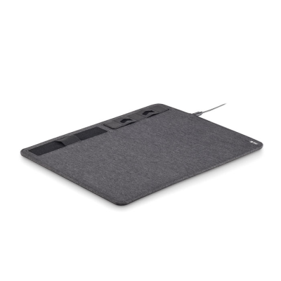 RPET MOUSEMAT CHARGER 15W in Grey