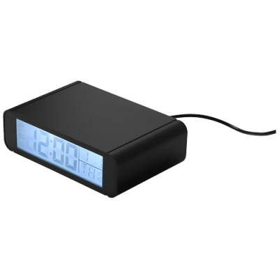 SECONDS 5W CORDLESS CHARGER CLOCK in Solid Black