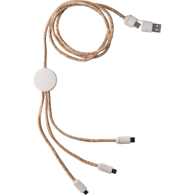 STAINLESS STEEL METAL CHARGER CABLE in Brown