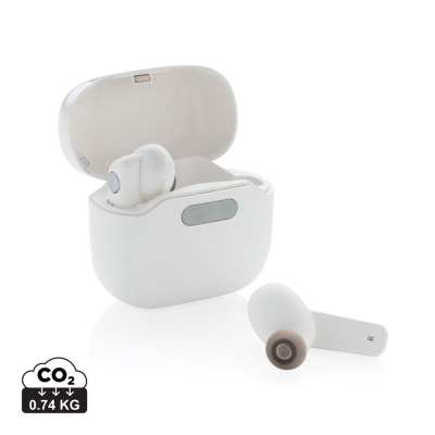 TWS EARBUDS in Uv-C Sterilizing Charger Case in White