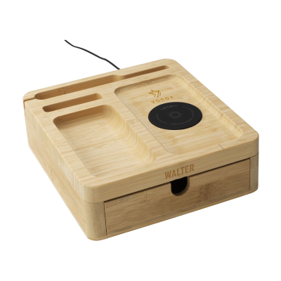 WALTER BAMBOO BIG DOCK 15W ORGANIZER AND CHARGE in Bamboo