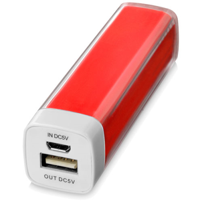 WS102 2200 & 2600 MAH POWERBANK in Red