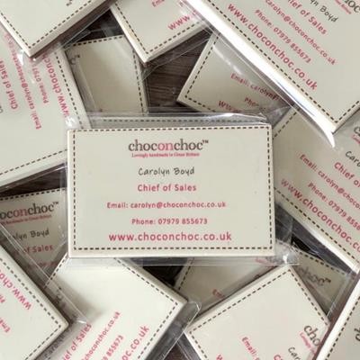 BELGIAN CHOCOLATE BUSINESS CARDS