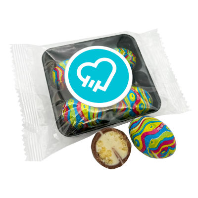 CONFECTIONERY - 4 EASTER MINI EGGS - FLOW WRAP